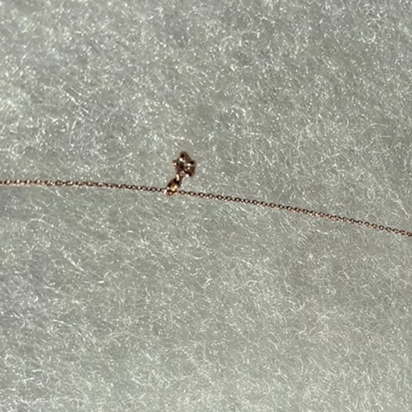 Laurie Fleming Rose Cut Diamond Moondew Necklace 14k Rose Gold - Picture 2 of 15